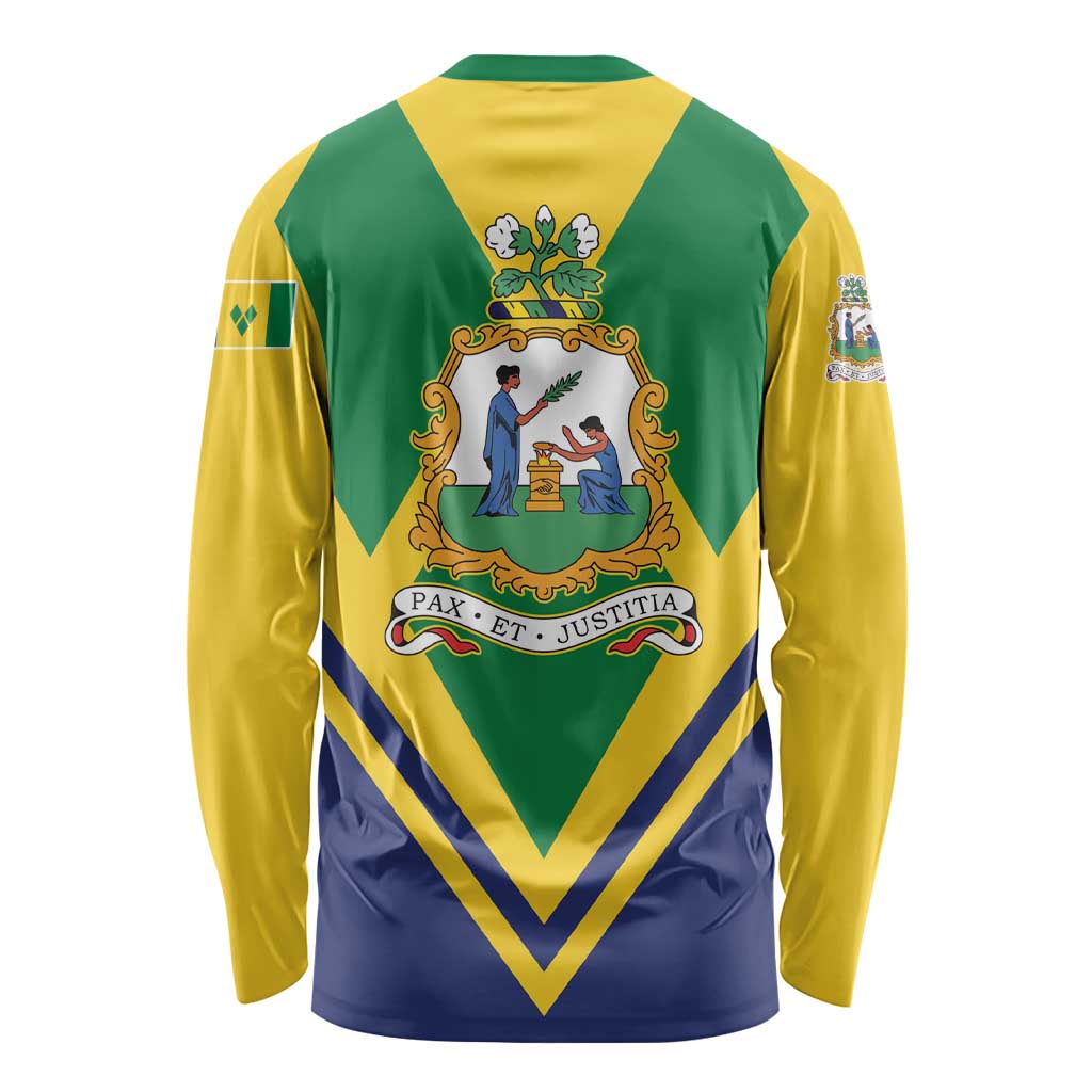 Saint Vincent and the Grenadines Independence Day Long Sleeve Shirt Simple Style - Wonder Print Shop
