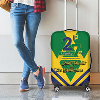Saint Vincent and the Grenadines Independence Day Luggage Cover Simple Style - Wonder Print Shop