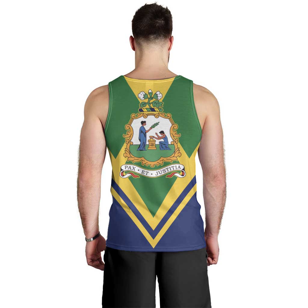 Saint Vincent and the Grenadines Independence Day Men Tank Top Simple Style - Wonder Print Shop