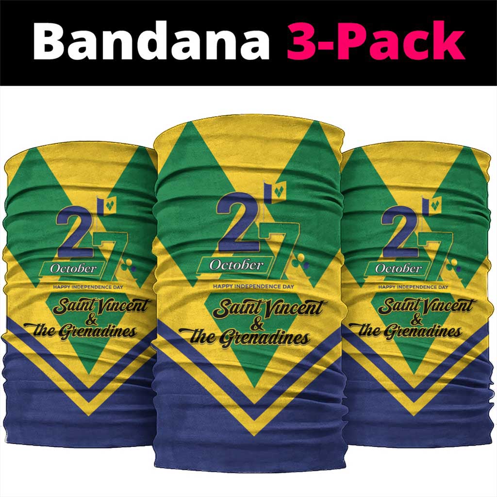 Saint Vincent and the Grenadines Independence Day Neck Gaiter Simple Style - Wonder Print Shop