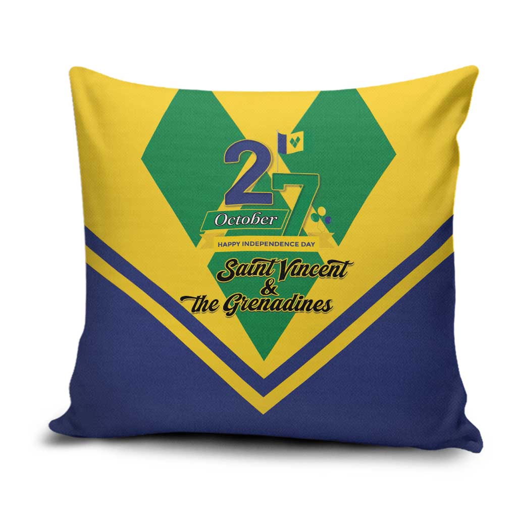 Saint Vincent and the Grenadines Independence Day Pillow Cover Simple Style - Wonder Print Shop