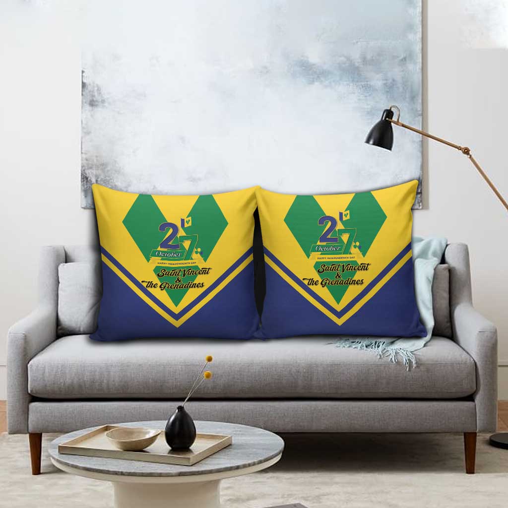 Saint Vincent and the Grenadines Independence Day Pillow Cover Simple Style - Wonder Print Shop