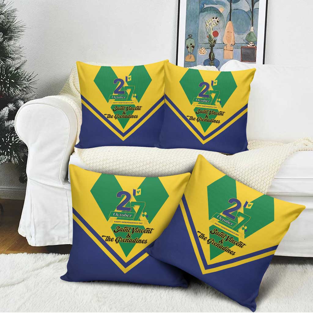 Saint Vincent and the Grenadines Independence Day Pillow Cover Simple Style - Wonder Print Shop