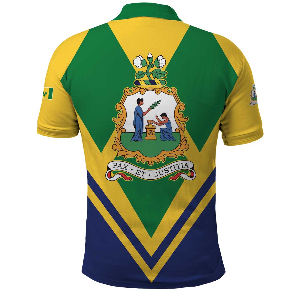 Saint Vincent and the Grenadines Independence Day Polo Shirt Simple Style - Wonder Print Shop