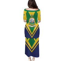 Saint Vincent and the Grenadines Independence Day Puletasi Simple Style - Wonder Print Shop