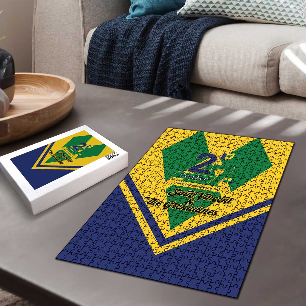 Saint Vincent and the Grenadines Independence Day Puzzle Simple Style - Wonder Print Shop