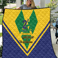 Saint Vincent and the Grenadines Independence Day Quilt Simple Style - Wonder Print Shop