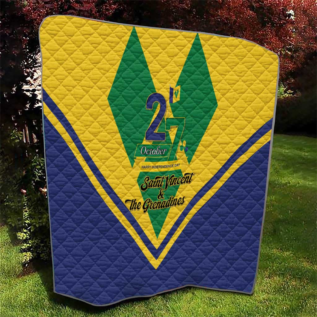 Saint Vincent and the Grenadines Independence Day Quilt Simple Style - Wonder Print Shop