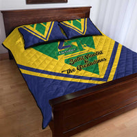 Saint Vincent and the Grenadines Independence Day Quilt Bed Set Simple Style - Wonder Print Shop