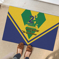 Saint Vincent and the Grenadines Independence Day Rubber Doormat Simple Style - Wonder Print Shop