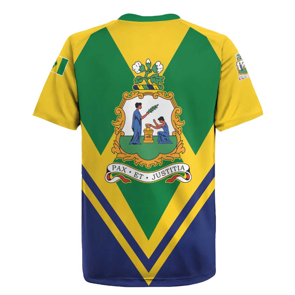 Saint Vincent and the Grenadines Independence Day Rugby Jersey Simple Style - Wonder Print Shop