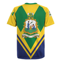 Saint Vincent and the Grenadines Independence Day Rugby Jersey Simple Style - Wonder Print Shop