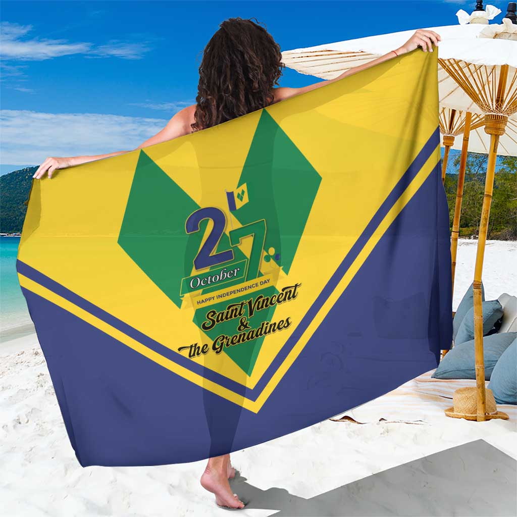 Saint Vincent and the Grenadines Independence Day Sarong Simple Style - Wonder Print Shop