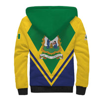 Saint Vincent and the Grenadines Independence Day Sherpa Hoodie Simple Style - Wonder Print Shop