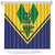 Saint Vincent and the Grenadines Independence Day Shower Curtain Simple Style - Wonder Print Shop