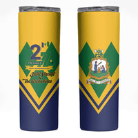 Saint Vincent and the Grenadines Independence Day Skinny Tumbler Simple Style - Wonder Print Shop