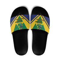 Saint Vincent and the Grenadines Independence Day Slide Sandals Simple Style - Wonder Print Shop