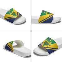 Saint Vincent and the Grenadines Independence Day Slide Sandals Simple Style - Wonder Print Shop