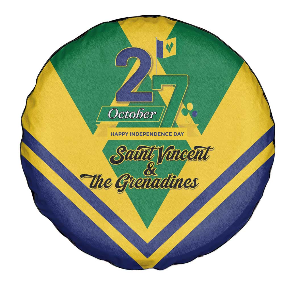 Saint Vincent and the Grenadines Independence Day Spare Tire Cover Simple Style - Wonder Print Shop