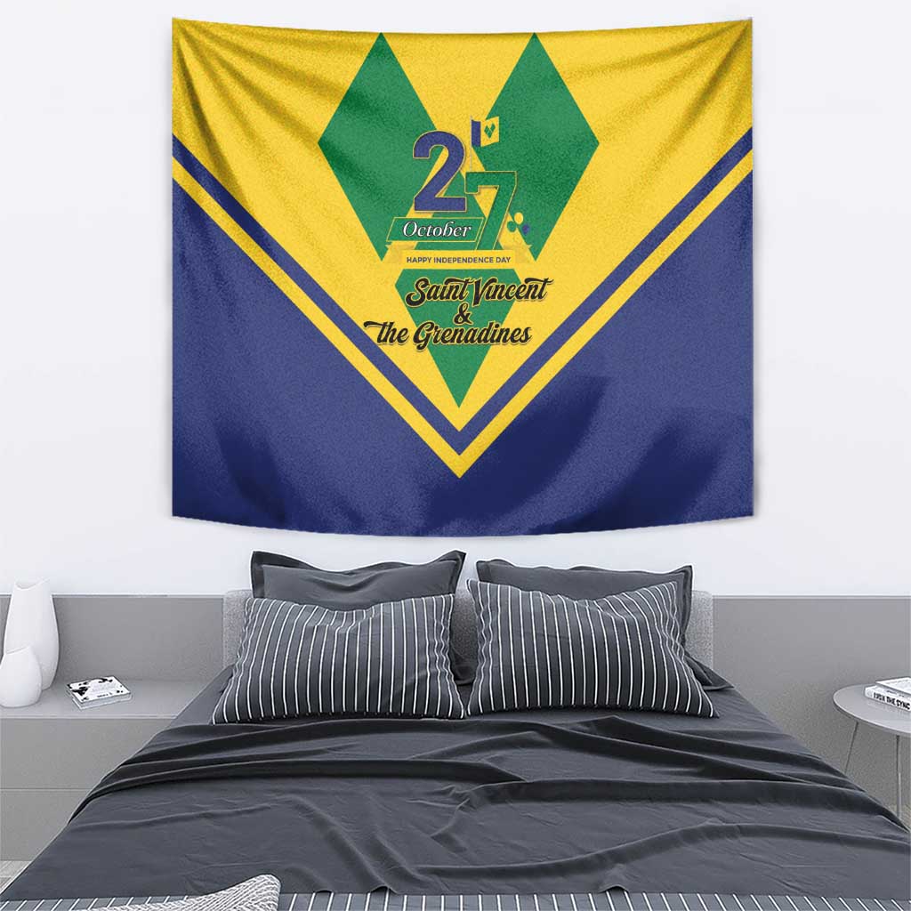 Saint Vincent and the Grenadines Independence Day Tapestry Simple Style - Wonder Print Shop