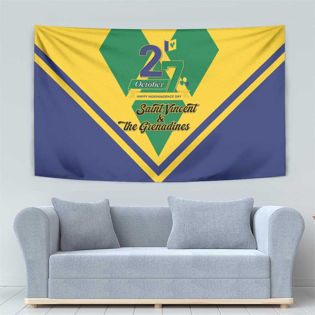 Saint Vincent and the Grenadines Independence Day Tapestry Simple Style - Wonder Print Shop