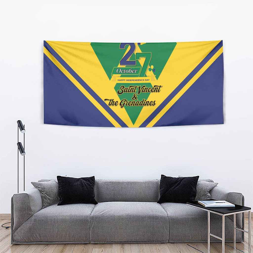 Saint Vincent and the Grenadines Independence Day Tapestry Simple Style - Wonder Print Shop