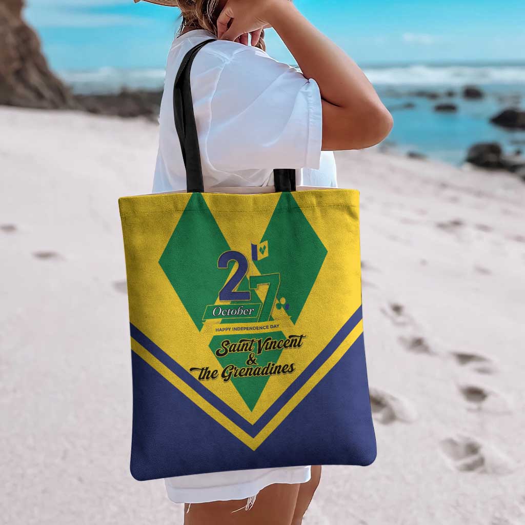 Saint Vincent and the Grenadines Independence Day Tote Bag Simple Style - Wonder Print Shop