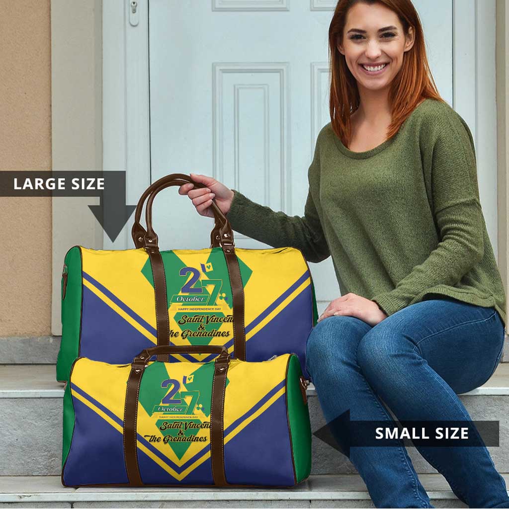 Saint Vincent and the Grenadines Independence Day Travel Bag Simple Style - Wonder Print Shop