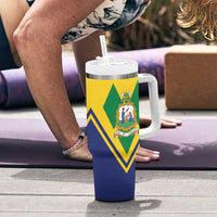 Saint Vincent and the Grenadines Independence Day Tumbler With Handle Simple Style - Wonder Print Shop
