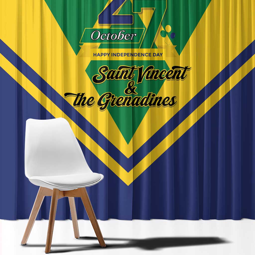 Saint Vincent and the Grenadines Independence Day Window Curtain Simple Style - Wonder Print Shop