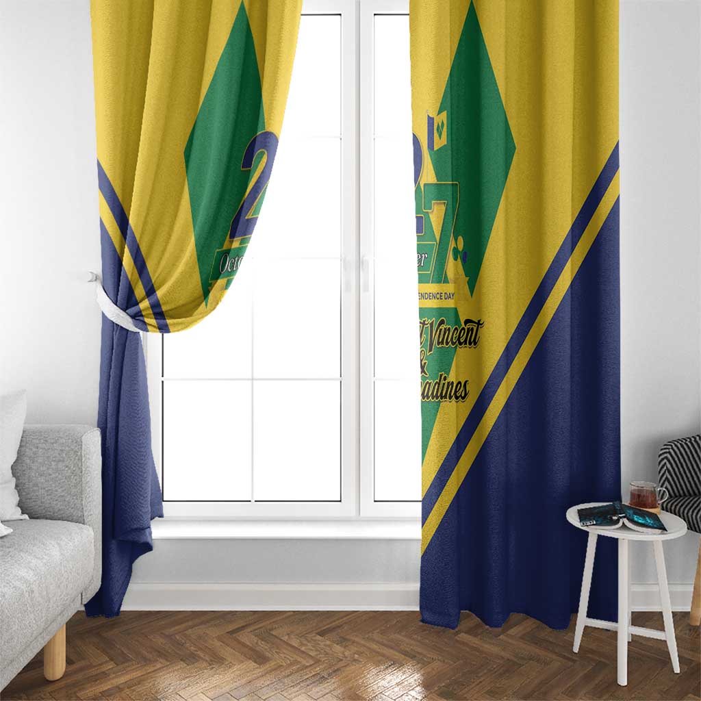 Saint Vincent and the Grenadines Independence Day Window Curtain Simple Style - Wonder Print Shop