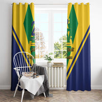 Saint Vincent and the Grenadines Independence Day Window Curtain Simple Style - Wonder Print Shop