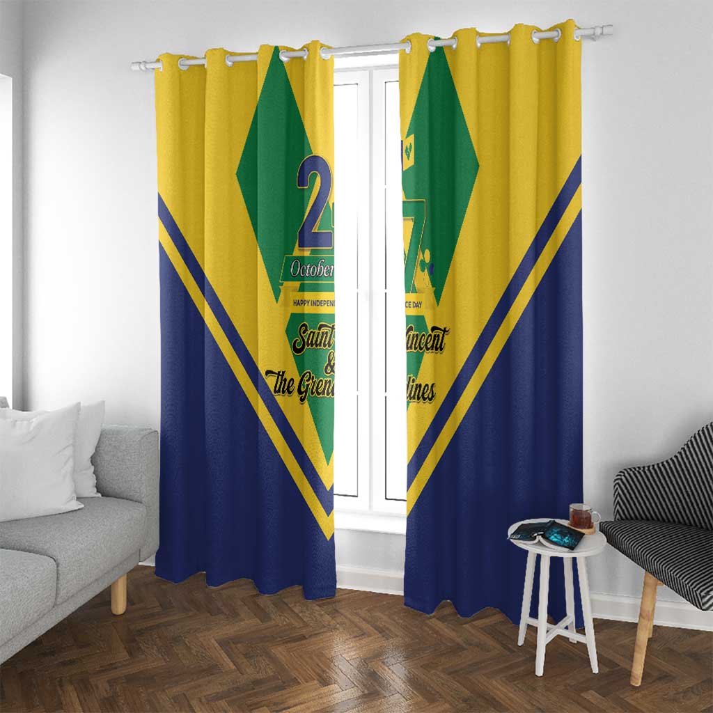 Saint Vincent and the Grenadines Independence Day Window Curtain Simple Style - Wonder Print Shop