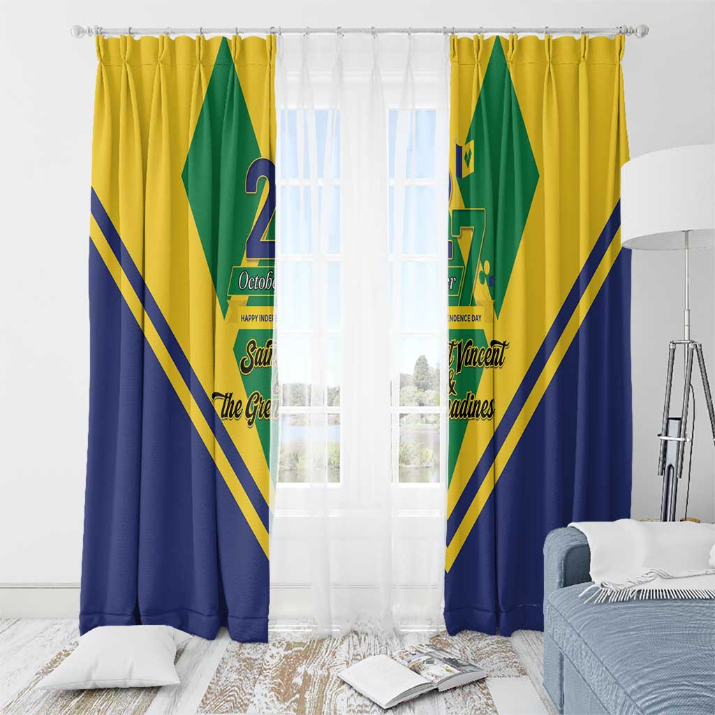 Saint Vincent and the Grenadines Independence Day Window Curtain Simple Style - Wonder Print Shop