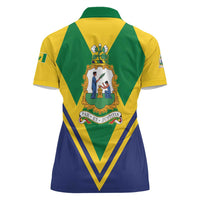 Saint Vincent and the Grenadines Independence Day Women Polo Shirt Simple Style - Wonder Print Shop