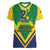 Saint Vincent and the Grenadines Independence Day Women V-Neck T-Shirt Simple Style - Wonder Print Shop