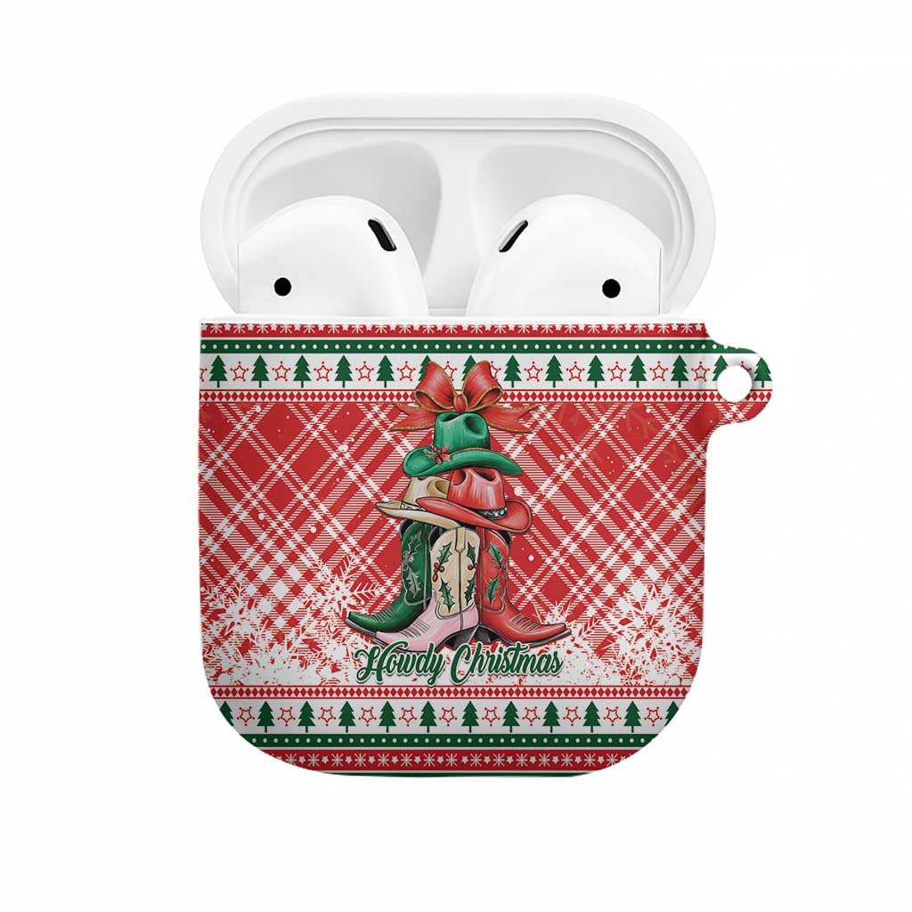 Cowgirl Boots Howdy Christmas AirPods Case Western Christmas - Wonder Print Shop