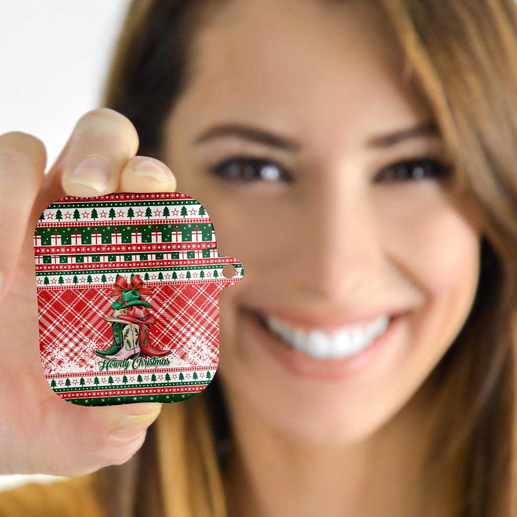 Cowgirl Boots Howdy Christmas AirPods Case Western Christmas - Wonder Print Shop