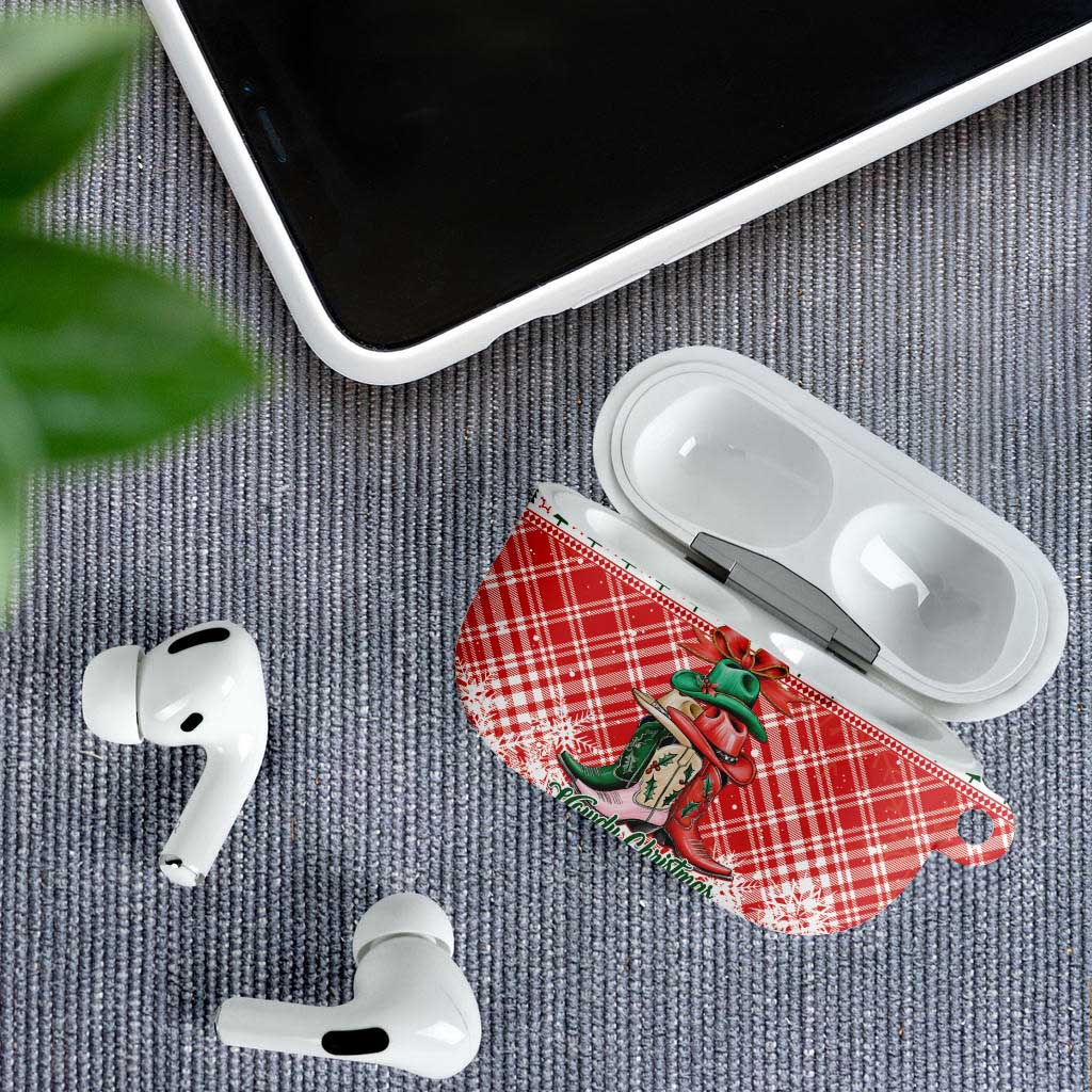 Cowgirl Boots Howdy Christmas AirPods Case Western Christmas - Wonder Print Shop