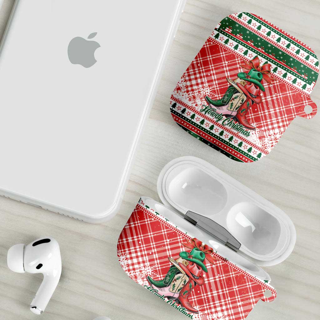 Cowgirl Boots Howdy Christmas AirPods Case Western Christmas - Wonder Print Shop