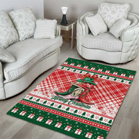 Cowgirl Boots Howdy Christmas Area Rug Western Christmas - Wonder Print Shop
