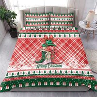 Cowgirl Boots Howdy Christmas Bedding Set Western Christmas - Wonder Print Shop