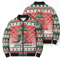 Personalized Cowgirl Boots Howdy Christmas Bomber Puffer Jacket Western Christmas - Wonder Print Shop