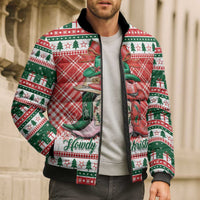 Personalized Cowgirl Boots Howdy Christmas Bomber Puffer Jacket Western Christmas - Wonder Print Shop