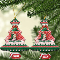 Cowgirl Boots Howdy Christmas Ceramic Ornament Western Christmas - Wonder Print Shop