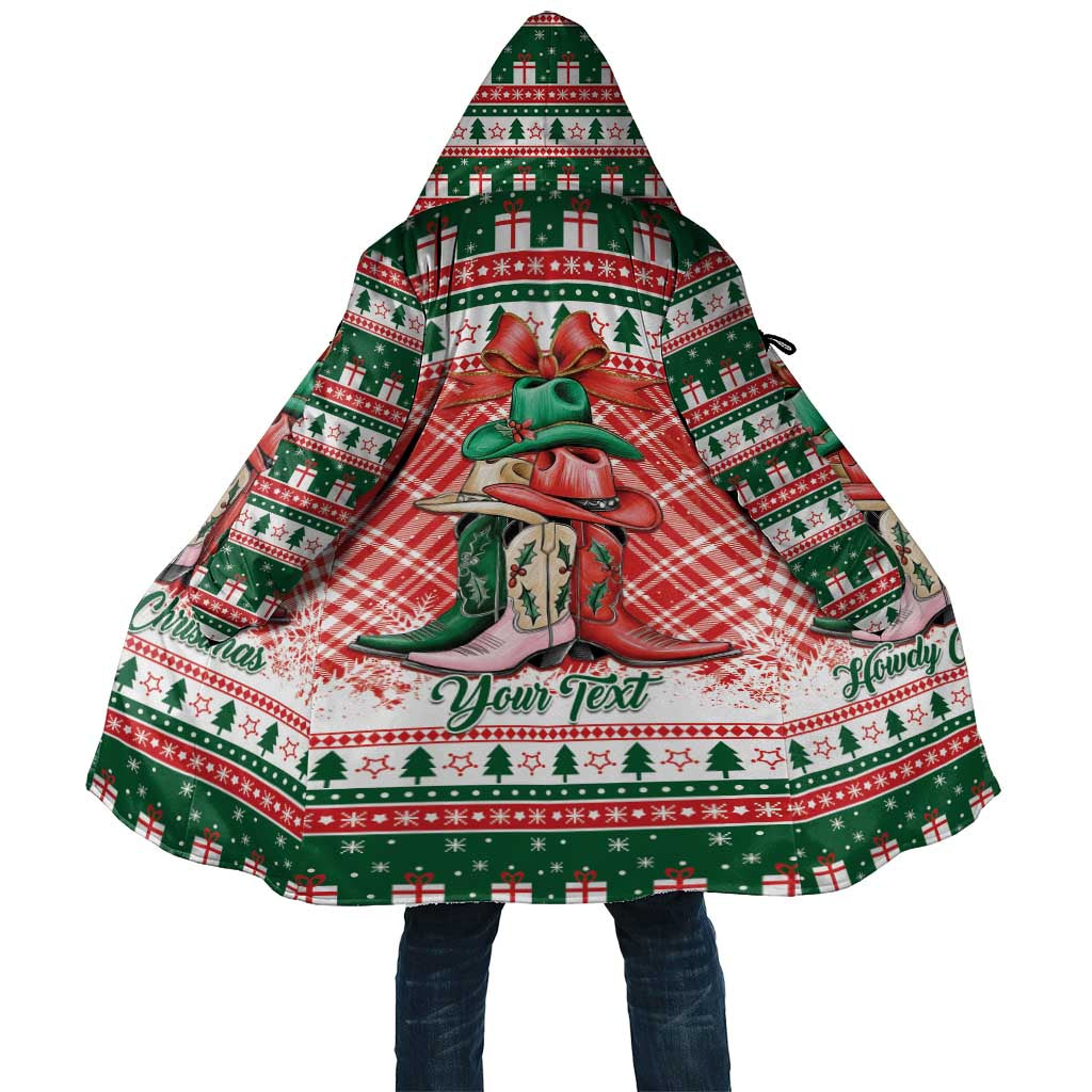 Personalized Cowgirl Boots Howdy Christmas Cloak Western Christmas - Wonder Print Shop