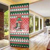 Personalized Cowgirl Boots Howdy Christmas Door Cover Western Christmas - Wonder Print Shop