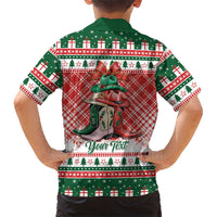 Personalized Cowgirl Boots Howdy Christmas Family Matching Off Shoulder Maxi Dress and Hawaiian Shirt Western Christmas - Wonder Print Shop