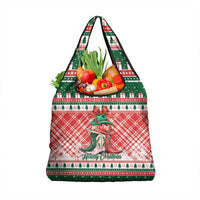 Cowgirl Boots Howdy Christmas Grocery Bag Western Christmas - Wonder Print Shop