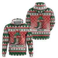 Personalized Cowgirl Boots Howdy Christmas Hoodie Western Christmas - Wonder Print Shop